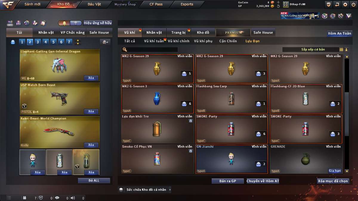 shop acc cf uy tin gia re